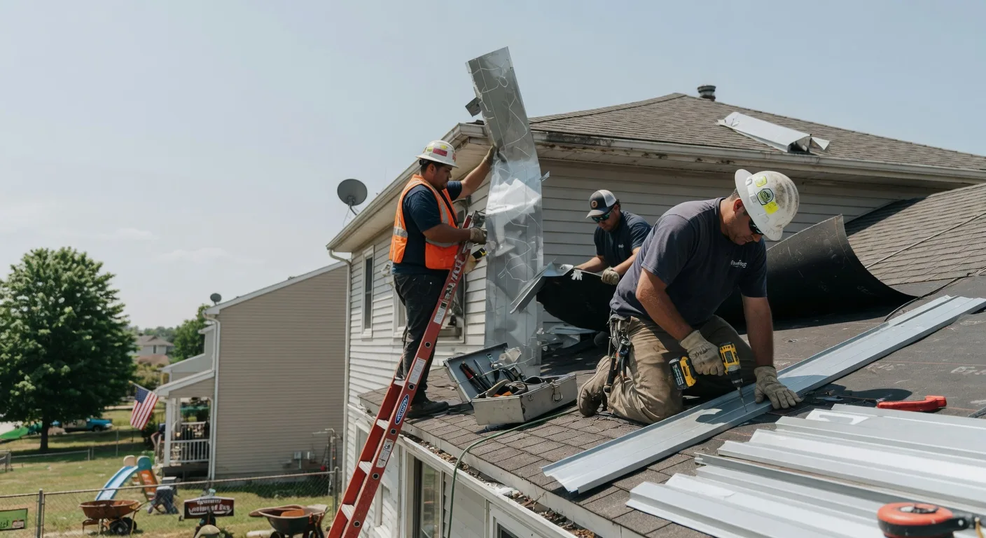 Storm Damage Metal Roof Repair in Brant Lake, NY